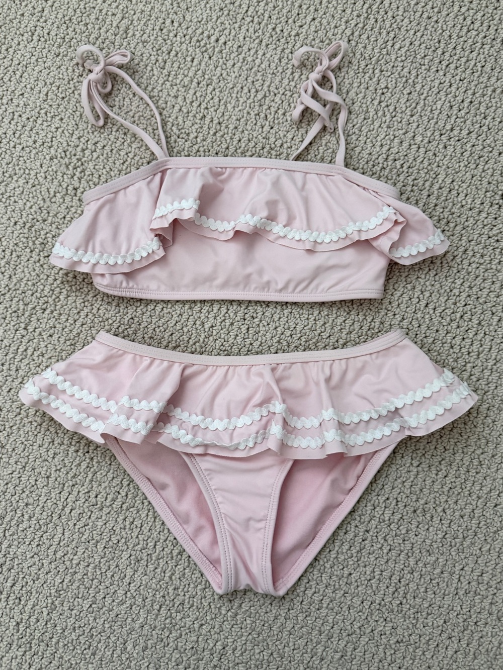 gb Girls Rick Rack Ruffle Bikini